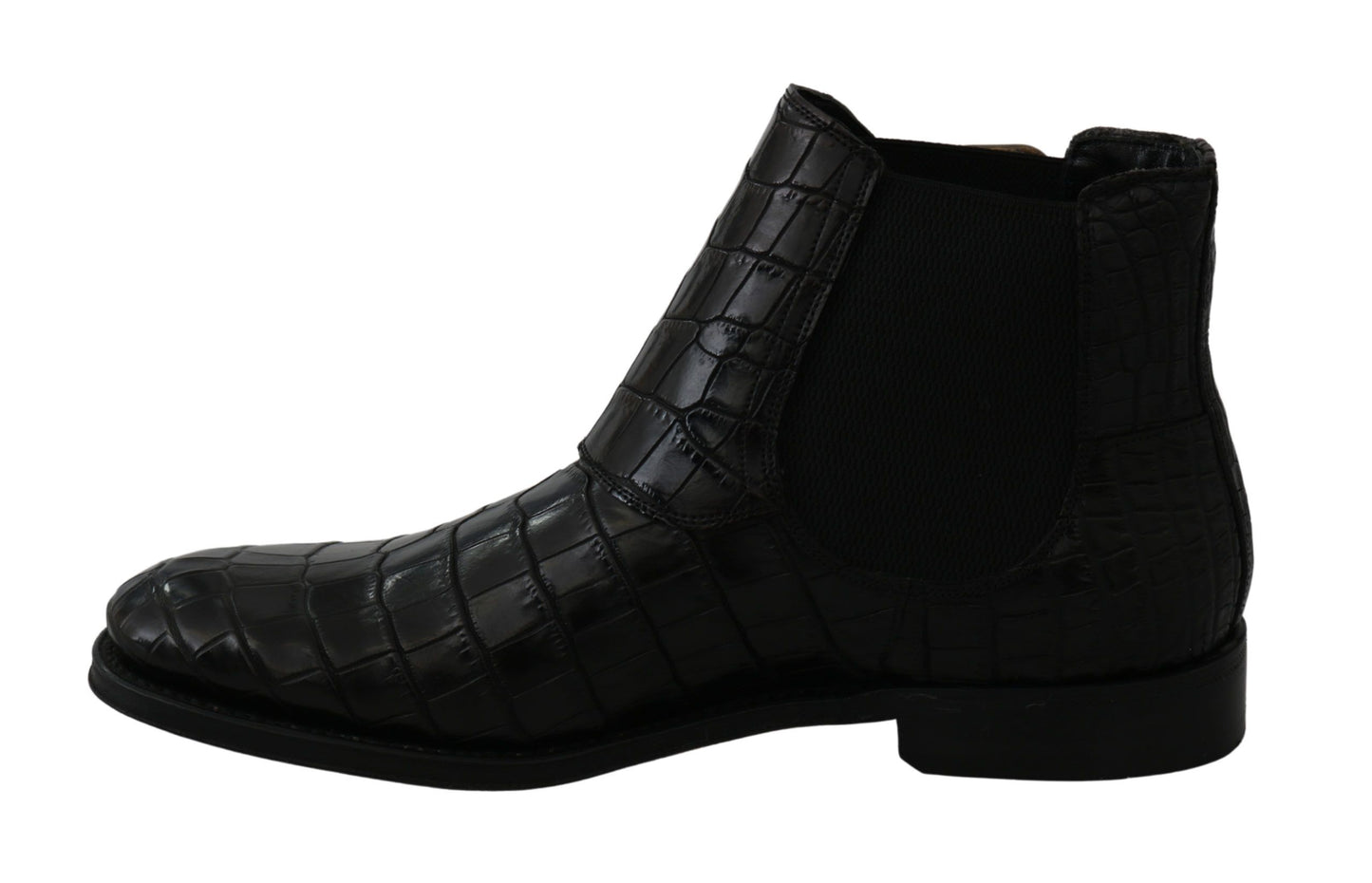 Dolce & Gabbana Elegant Derby Brogue Boots in Exotic Leather