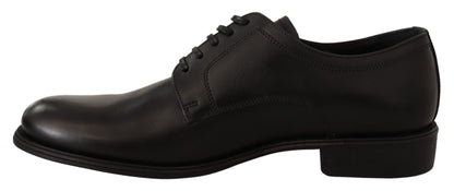 Dolce & Gabbana Elegant Black Derby Formal Shoes