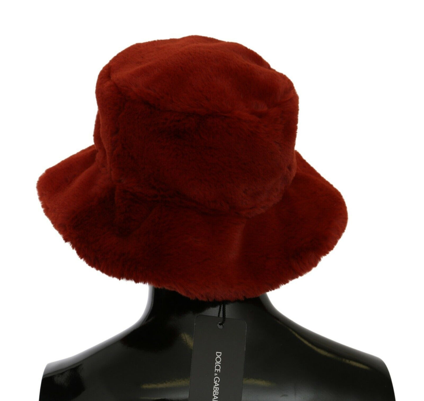 Dolce & Gabbana Elegant Red Bucket Cap with Logo Detailing