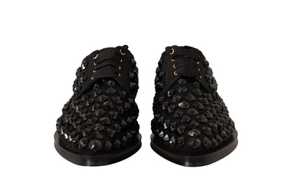 Dolce & Gabbana Elegant Gros Grain Lace-Up Jeweled Flats