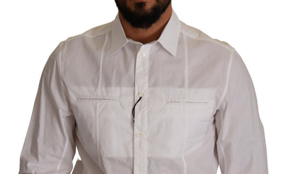 Dolce & Gabbana Elegant Italian White Cotton Shirt