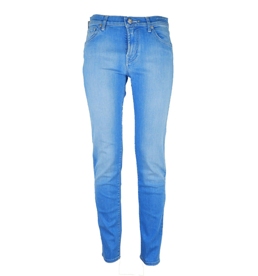 Jacob Cohen Elegant Light Blue Elasticized Denim