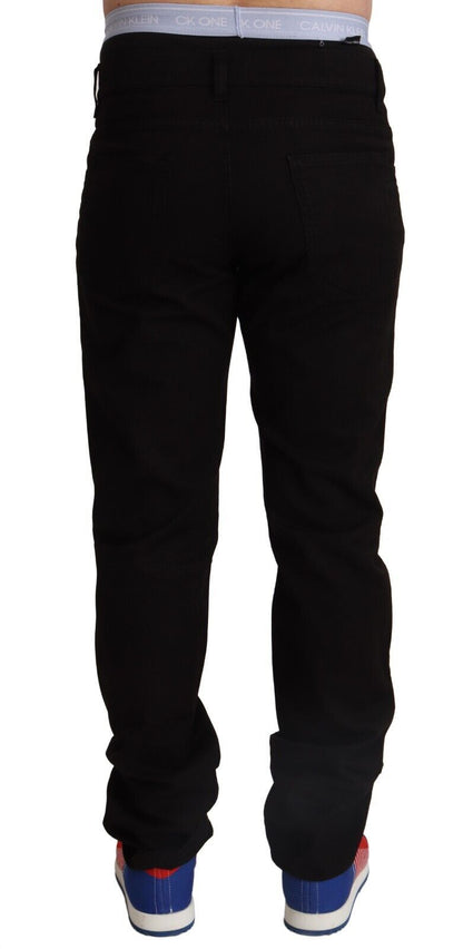 Dolce & Gabbana Elegant Skinny Black Cotton Pants