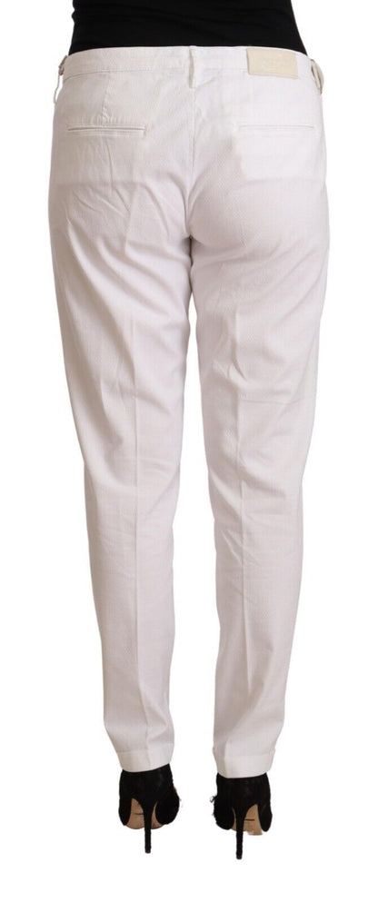 Jacob Cohen Elegant Mid Waist Tapered Trousers