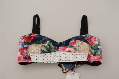 Dolce & Gabbana Floral Print Cropped Corset Top