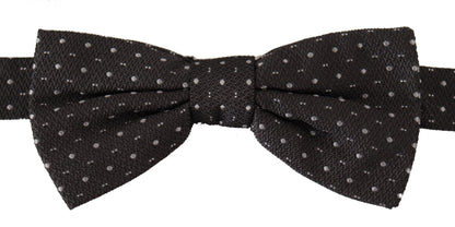 Dolce & Gabbana Elegant Polka Dot Silk Bow Tie