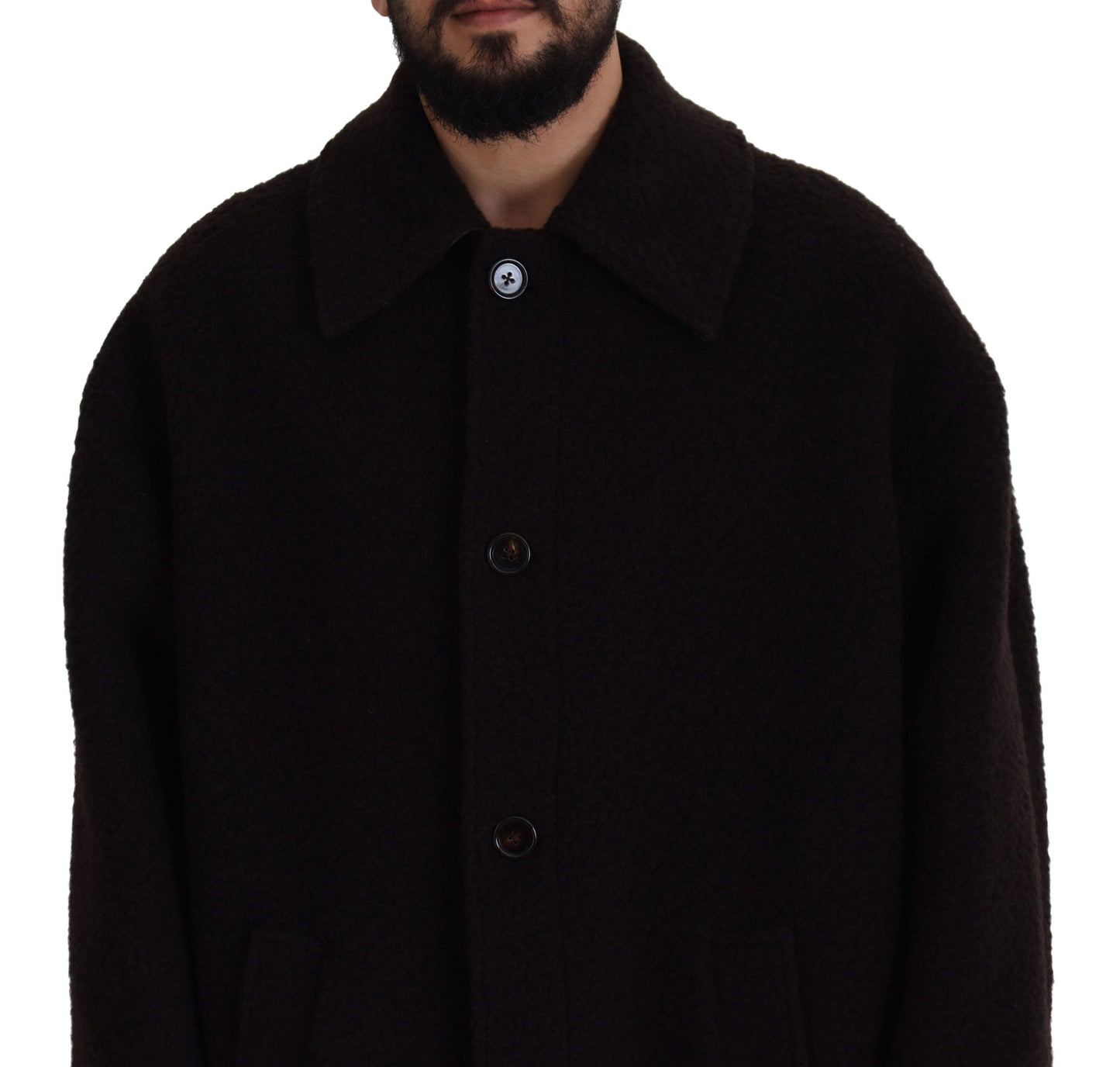 Dolce & Gabbana Elegant Black Alpaca Wool Blend Jacket