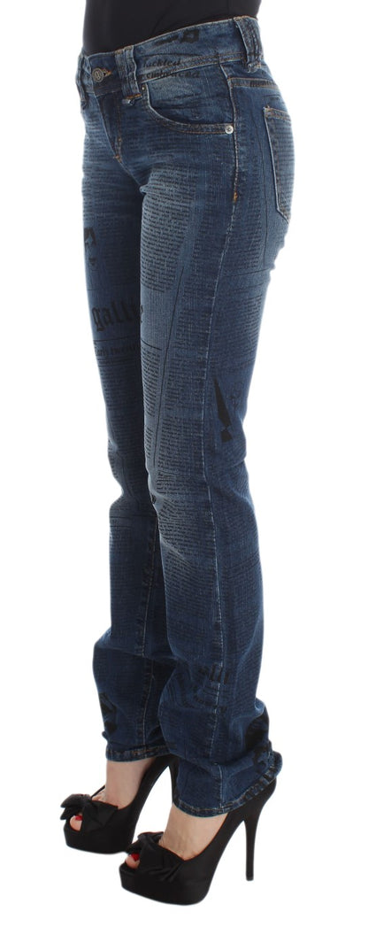 John Galliano Elegant Slim Bootcut Denim Jeans