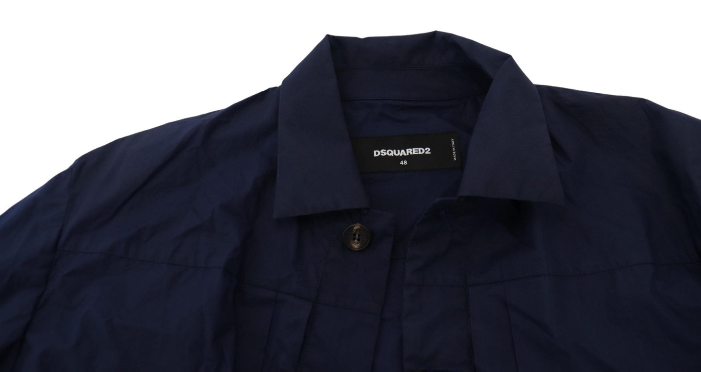 Dsquared² Svelte Dark Blue Cotton Shirt