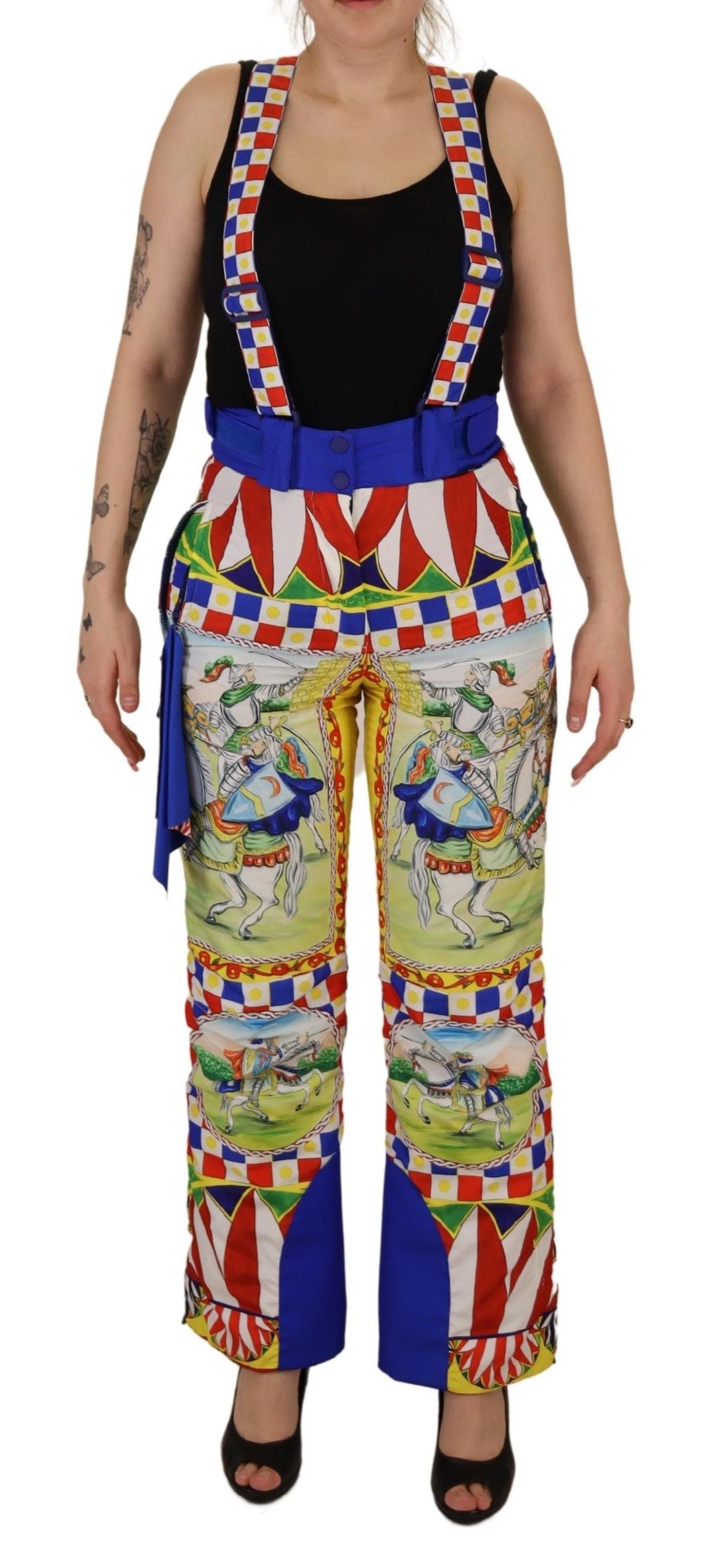 Dolce & Gabbana Multicolor High Waist Snow Pants