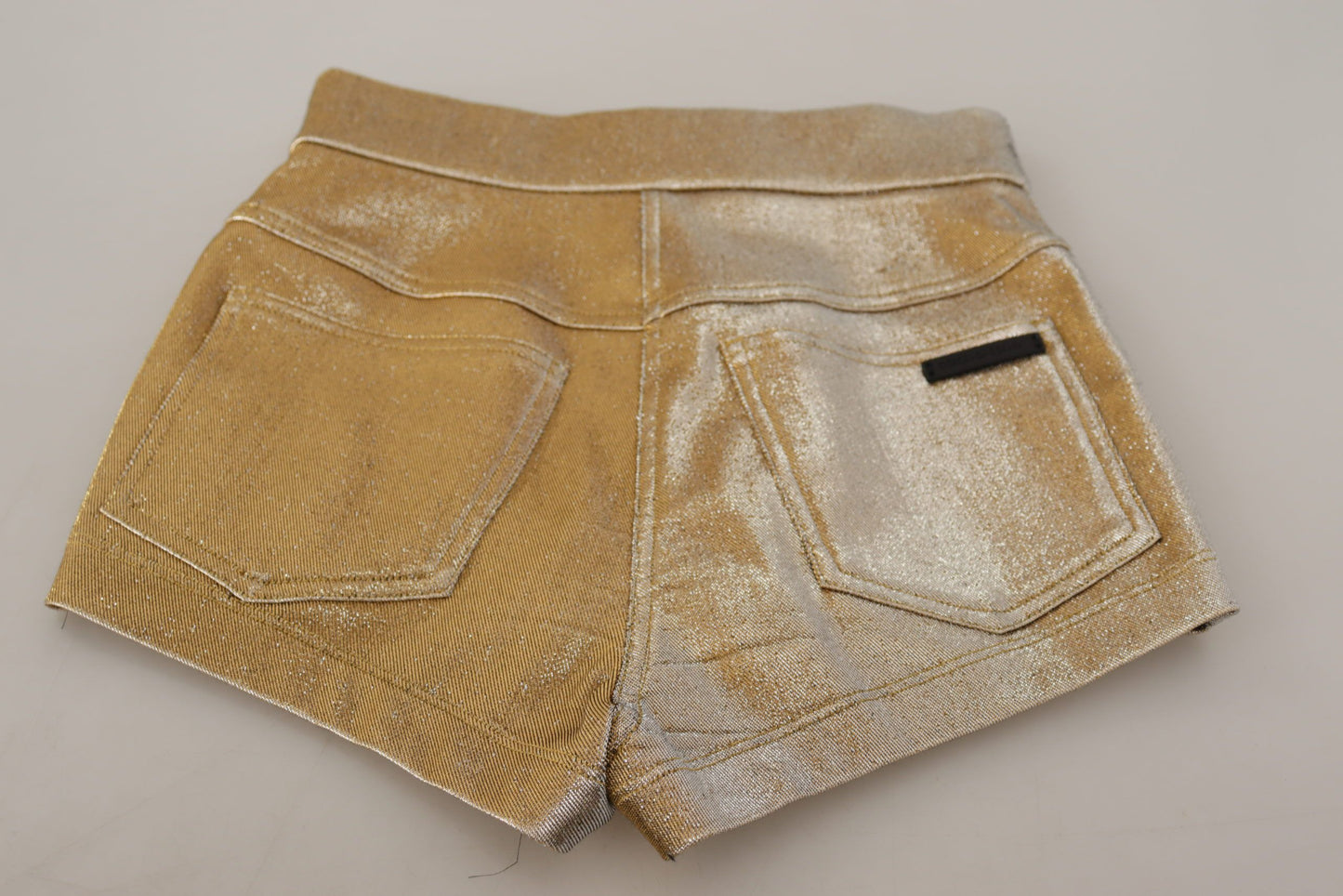 Dolce & Gabbana Gold High Waist Hot Pants Shorts