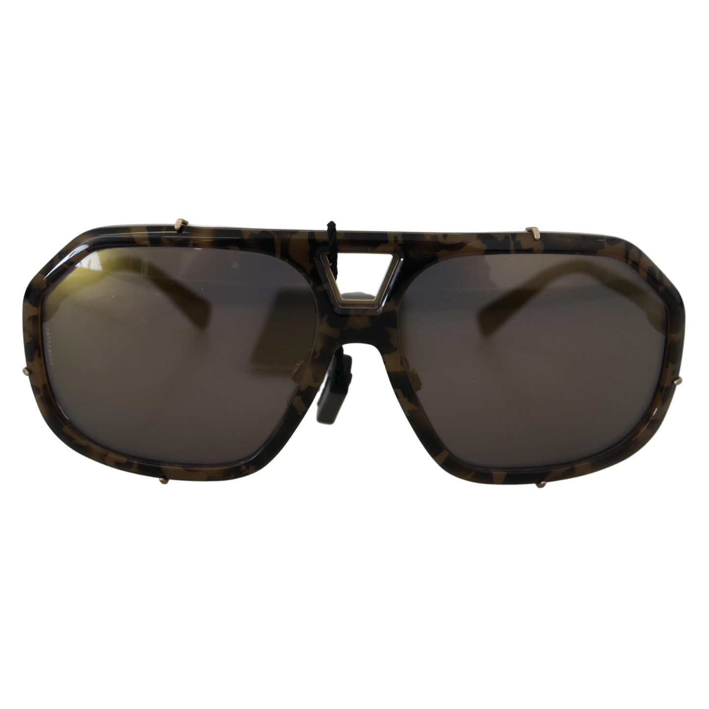 Dolce & Gabbana Chic Aviator Mirrored Brown Sunglasses