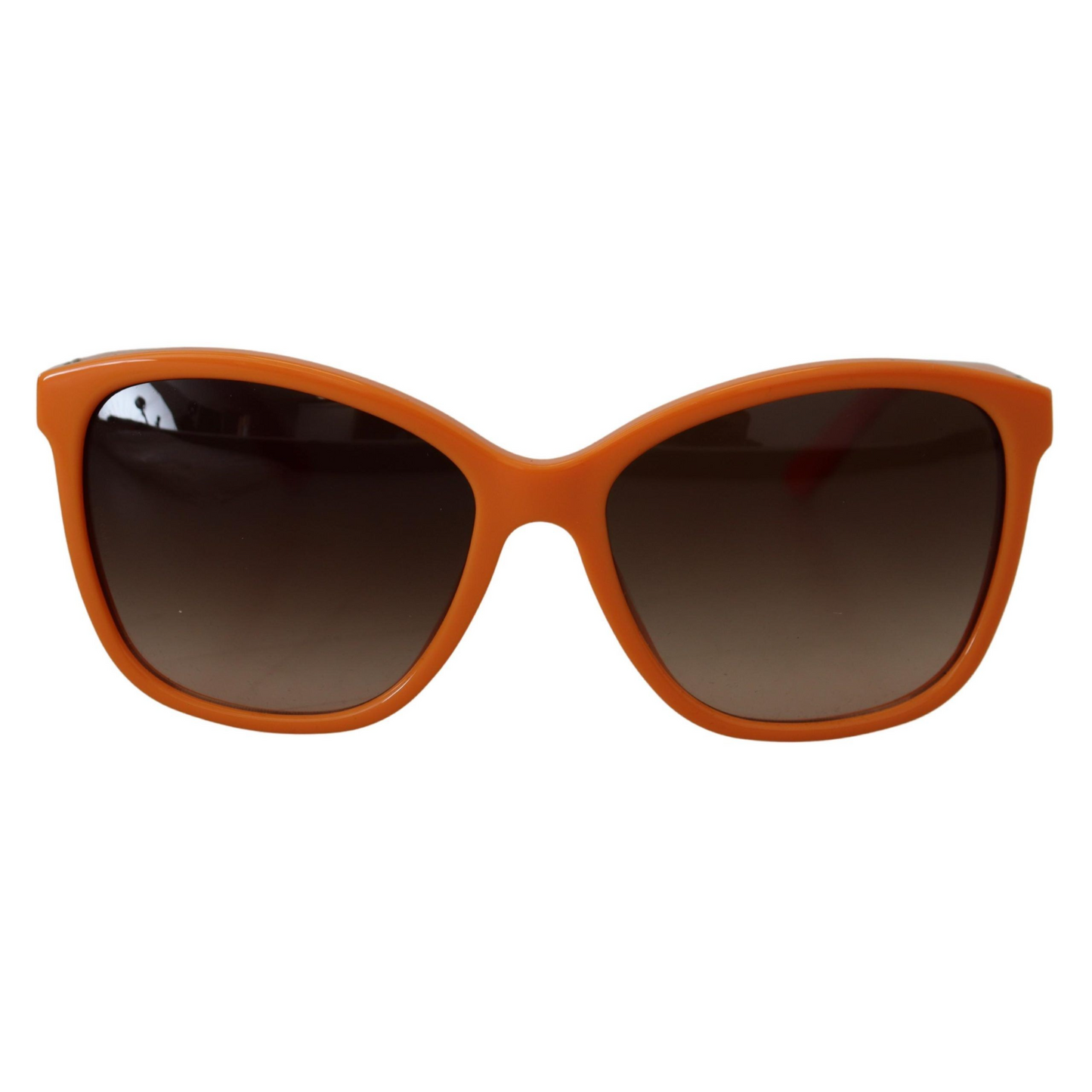 Dolce & Gabbana Chic Orange Round Sunglasses for Women