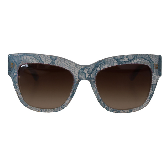 Dolce & Gabbana Elegant Lace-Trimmed Gradient Sunglasses