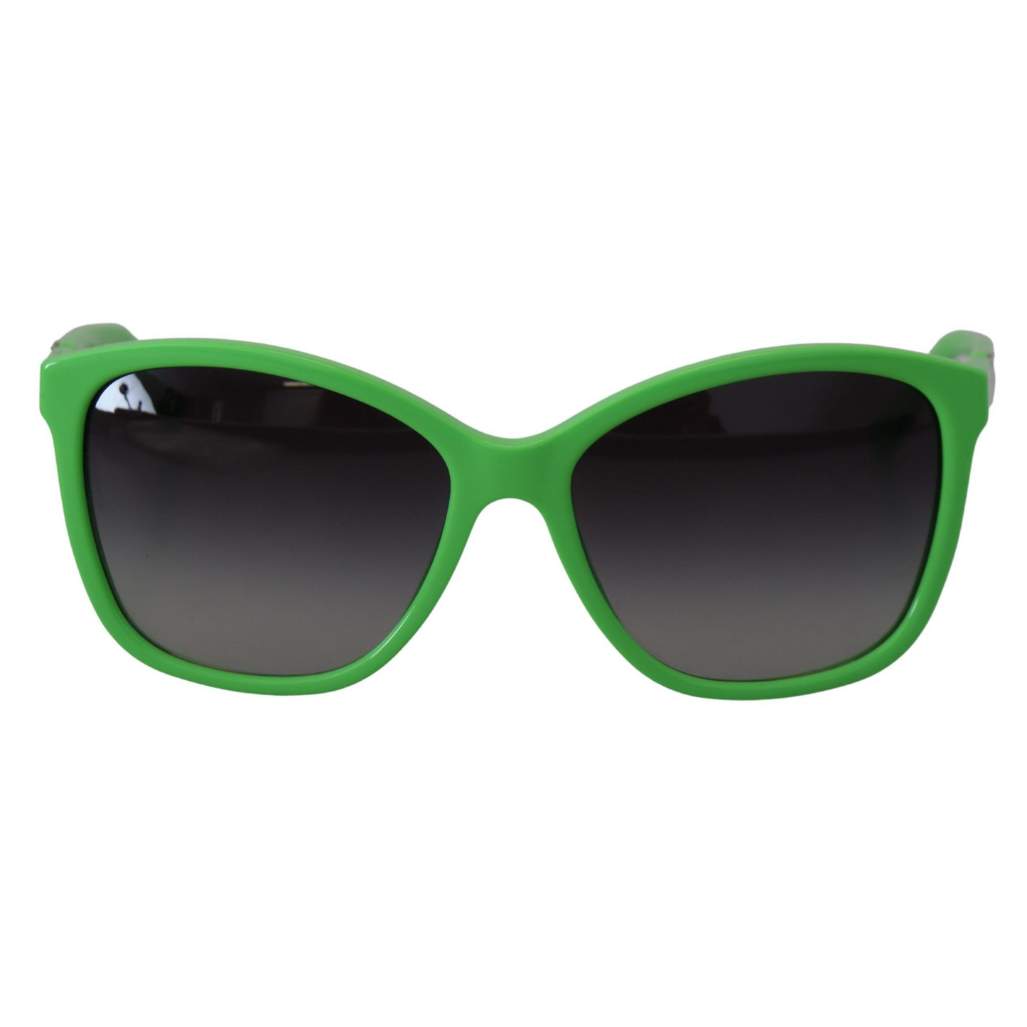 Dolce & Gabbana Chic Green Acetate Round Sunglasses