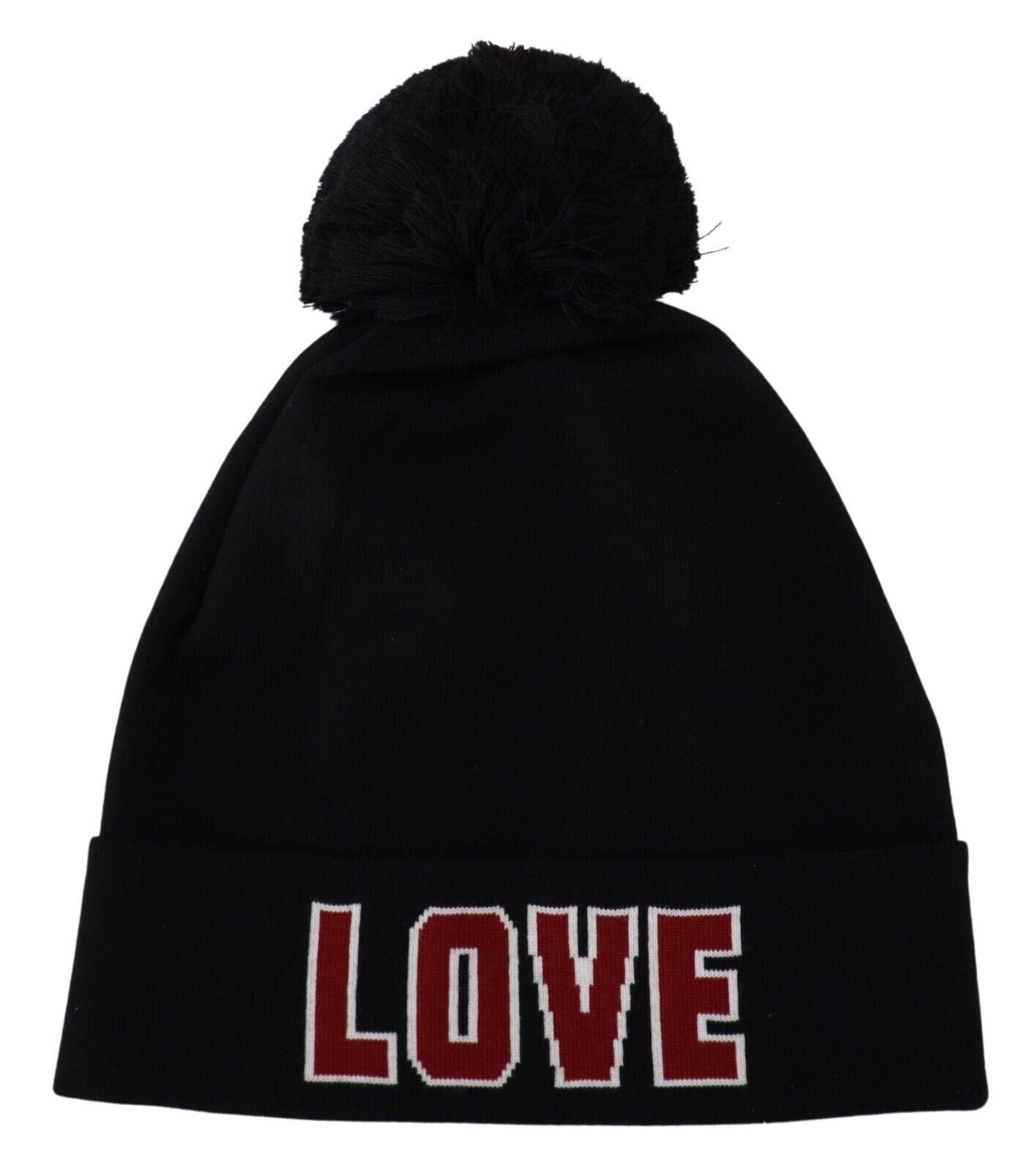 Dolce & Gabbana Elegant Black Virgin Wool Beanie