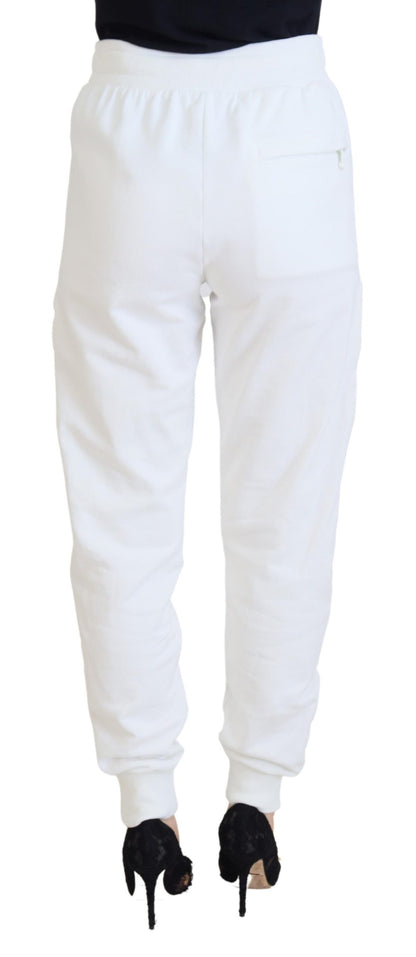 Dolce & Gabbana Elegant White Cotton Trousers