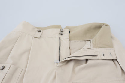 Dolce & Gabbana Elegant Beige Cotton Trousers