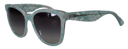 Dolce & Gabbana Sicilian Lace Crystal-Infused Sunglasses