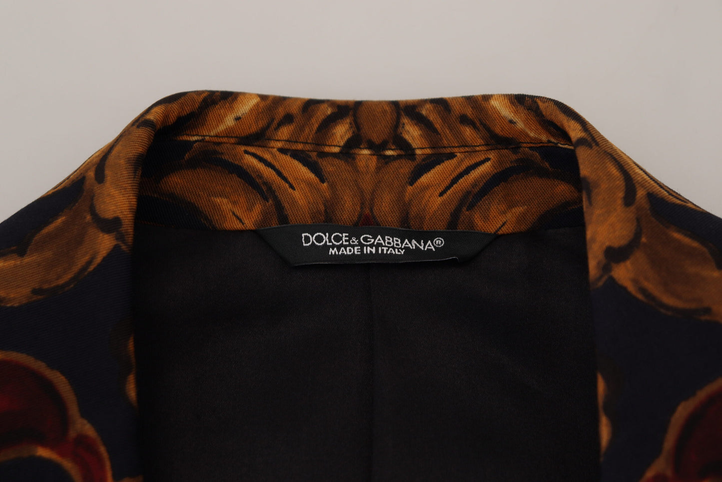 Dolce & Gabbana Elegant Multicolor Wool Blend Blazer