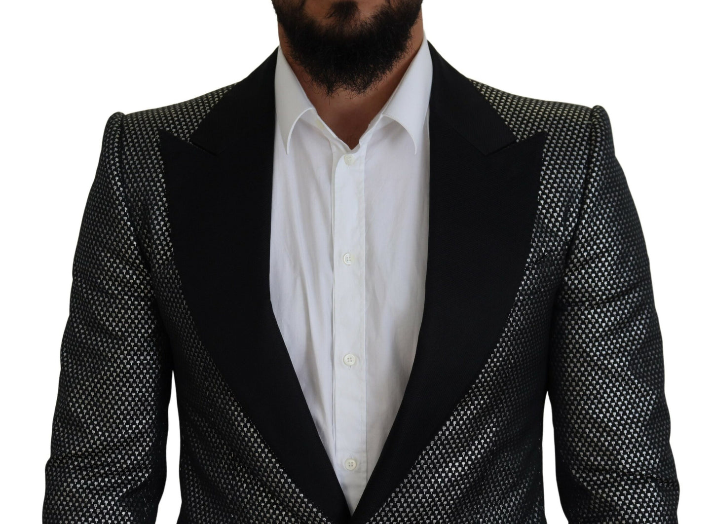 Dolce & Gabbana Elegant Jacquard Single Breasted Blazer