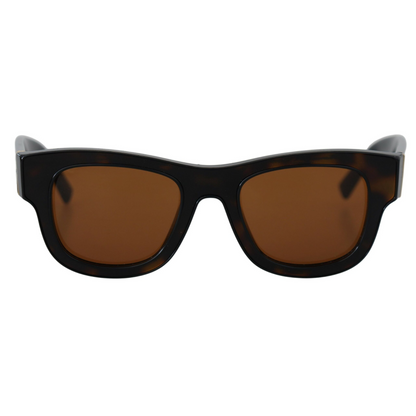 Dolce & Gabbana Chic Brown Acetate Sunglasses