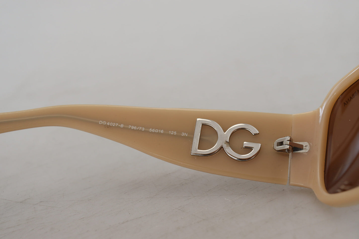 Dolce & Gabbana Elegant Cream Swarovski Sunglasses