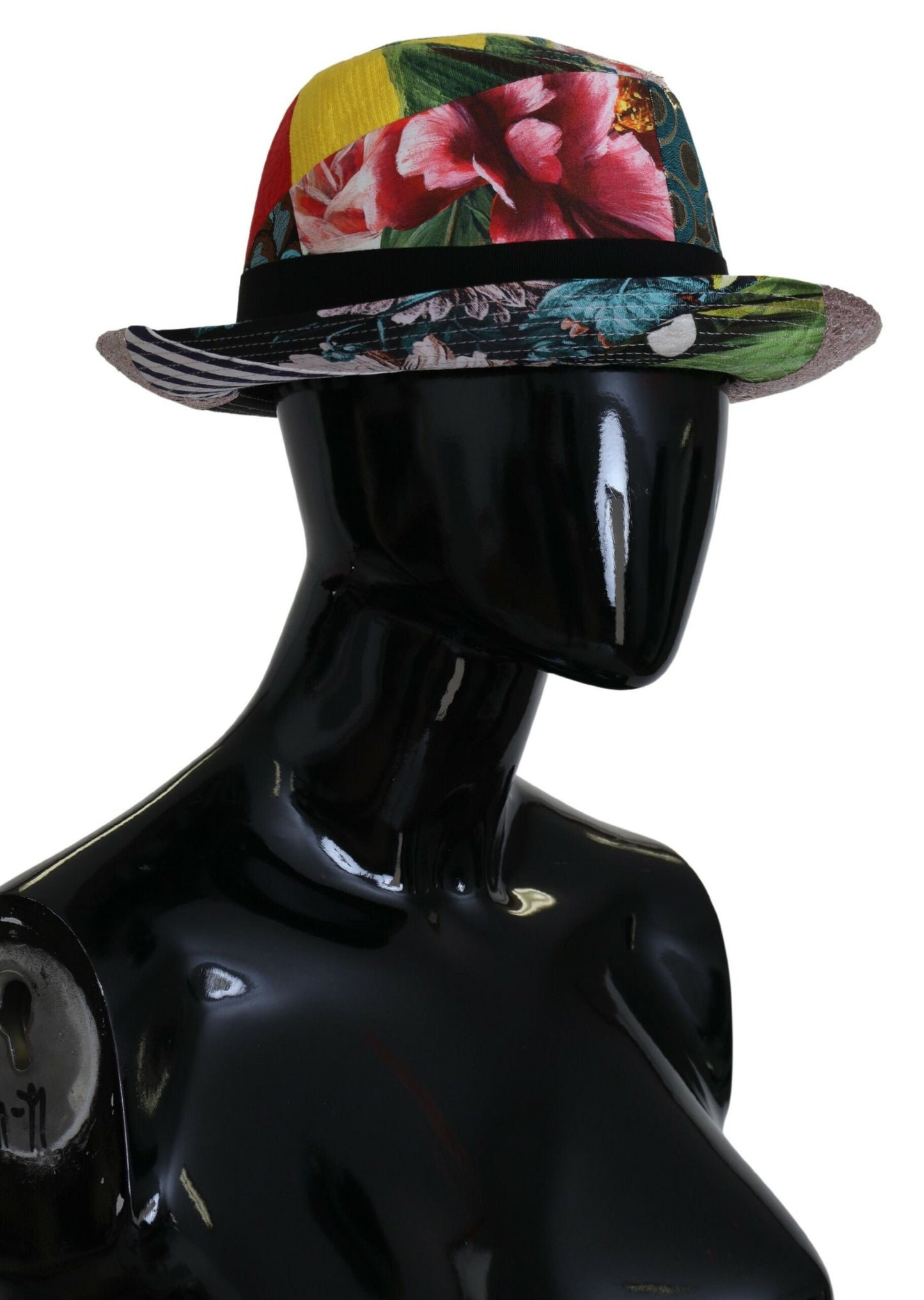 Dolce & Gabbana Eclectic Chic Multicolor Fedora Cap