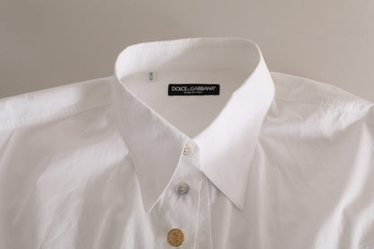 Dolce & Gabbana Elegant White Cotton Formal Shirt