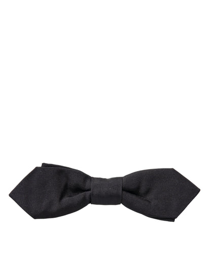 Dolce & Gabbana Elegant Silk Black Bow Tie