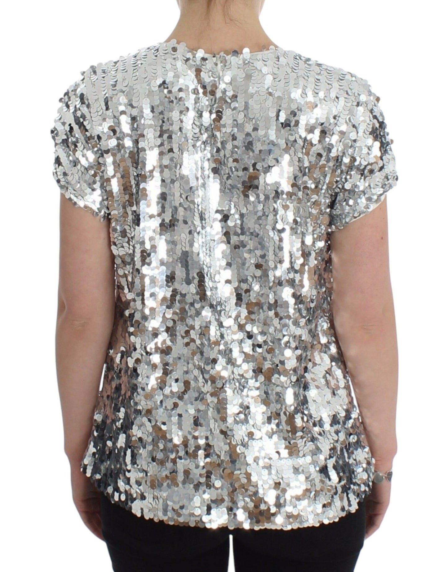 Dolce & Gabbana Enchanted Sicily Sequined Evening Blouse