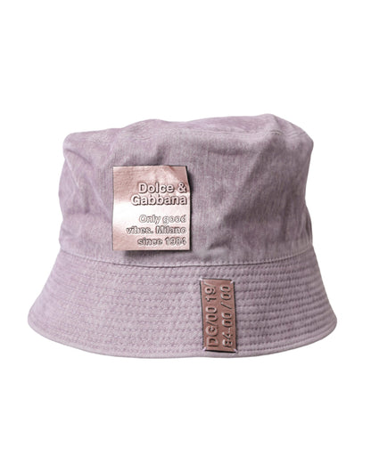 Dolce & Gabbana Light Brown Nylon Canvas Bucket Hat Men