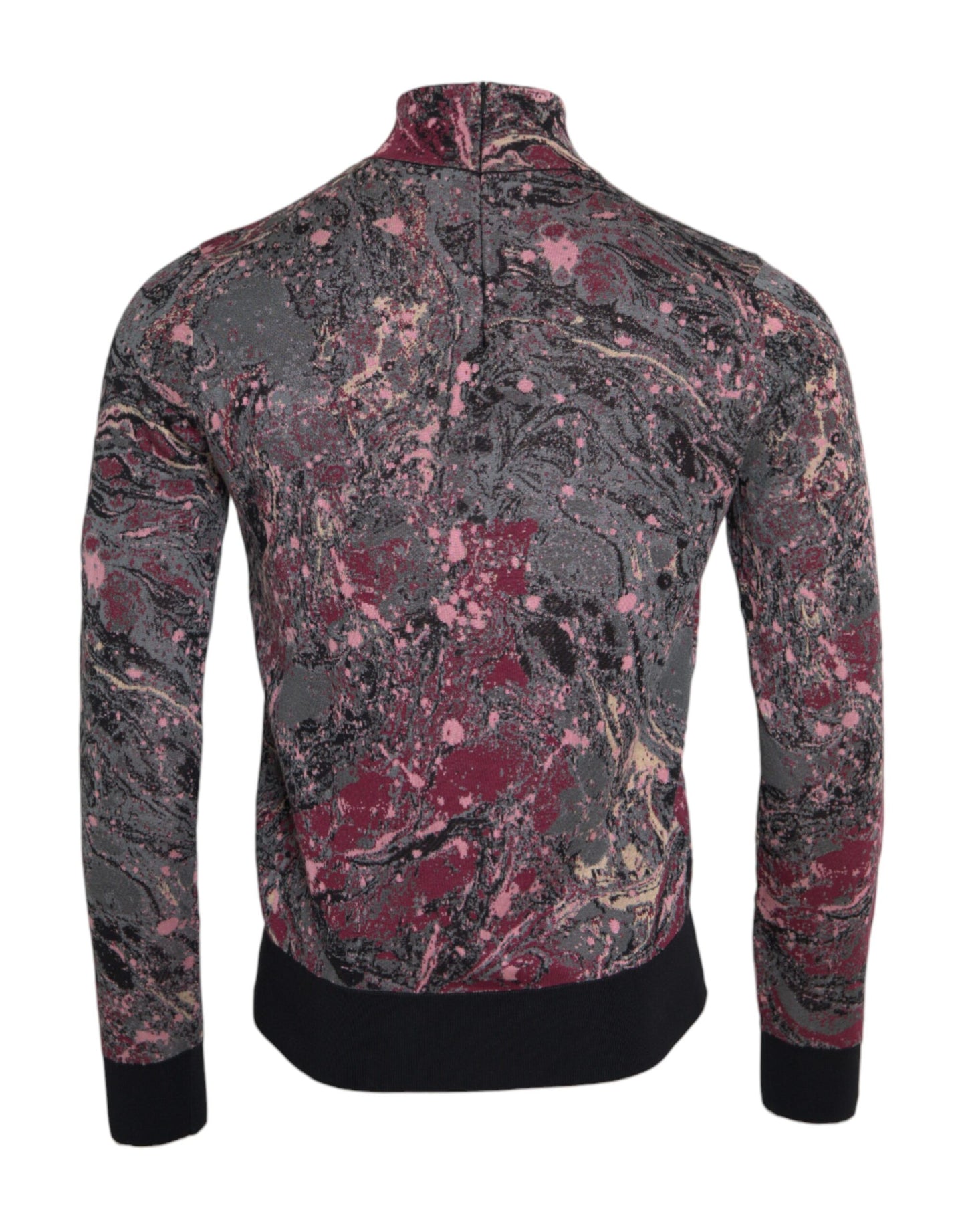 Dolce & Gabbana Multicolor Graphic Turtle Neck Men Sweater