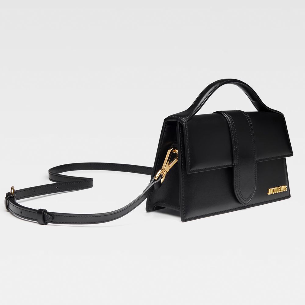 Jacquemus Black Leather Crossbody Bag