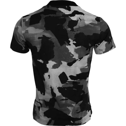 Dolce & Gabbana Multicolor Camouflage Cotton Crewneck T-shirt