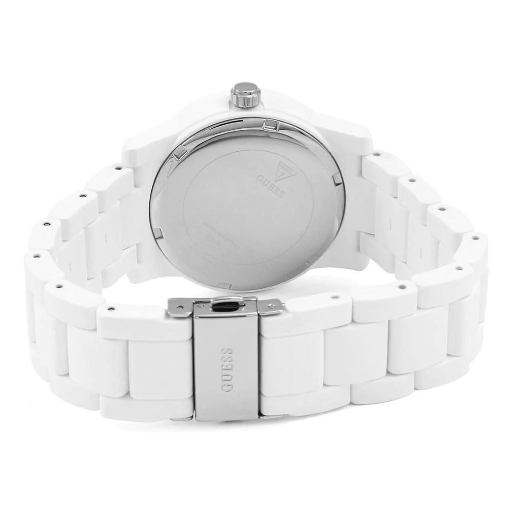 Guess White Rubber Watch