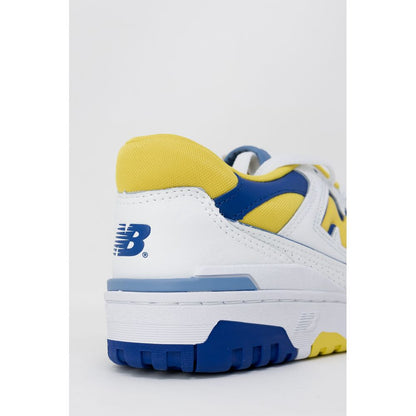 New Balance Yellow Synthetic Leather Sneaker