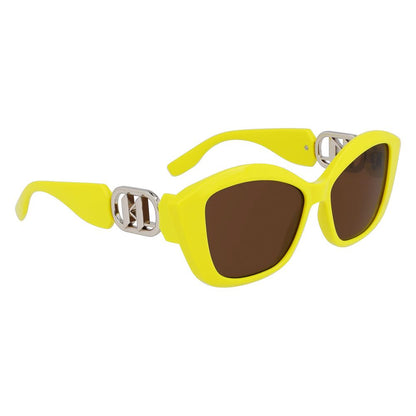 Karl Lagerfeld Yellow Injected Sunglasses