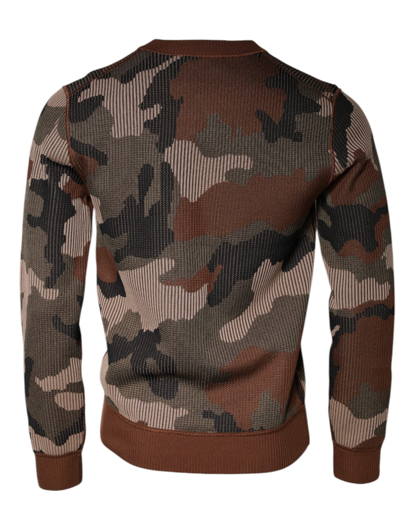 Dolce & Gabbana Multicolor Camouflage Men Pullover Sweater