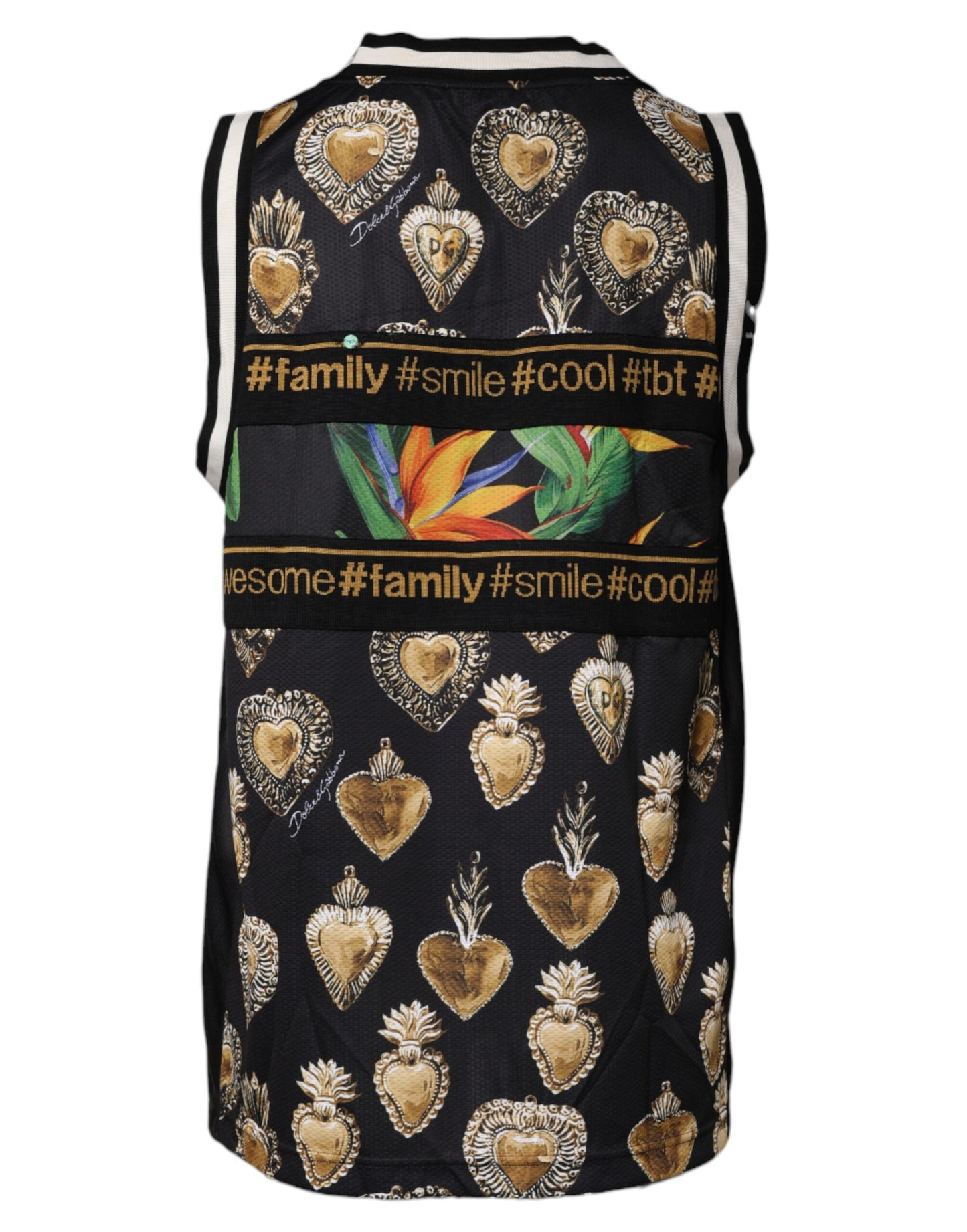 Dolce & Gabbana Multicolor Tropical Sleeveless Tank T-shirt