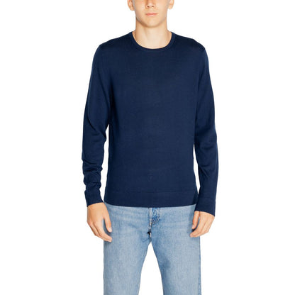 Calvin Klein Blue Wool Wool T-Shirt