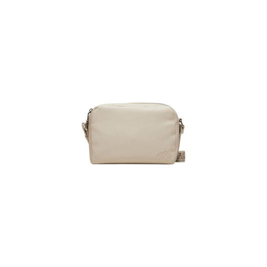 Calvin Klein Cream Recycled Polyester Leather Accessory