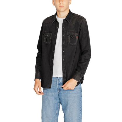 Replay Black Cotton Shirt