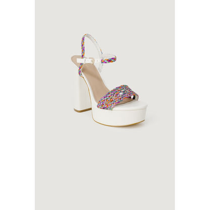 Guess White Polyester Sandals