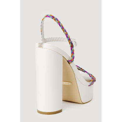 Guess White Polyester Sandals