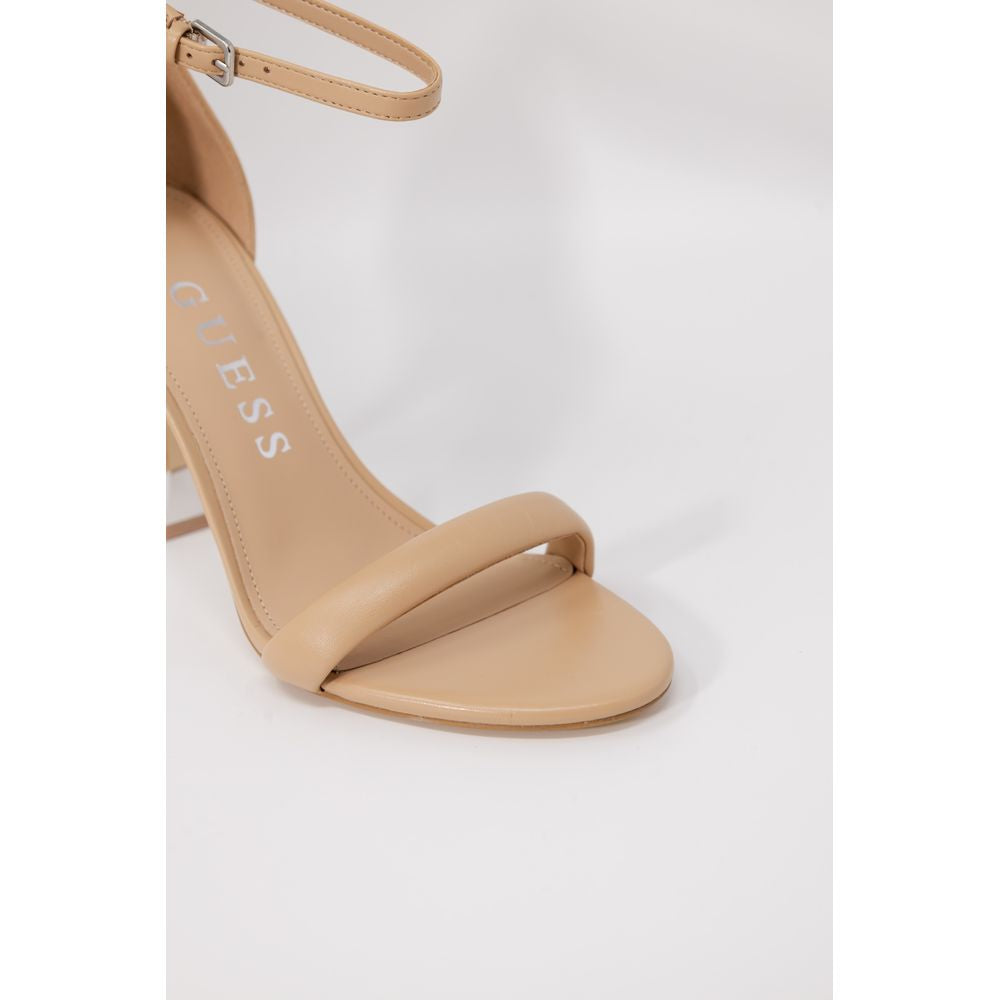 Guess Beige Leather Sandal