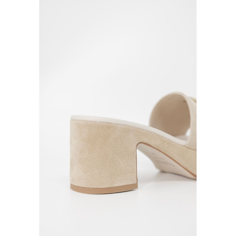 Guess Beige Suede Sandal