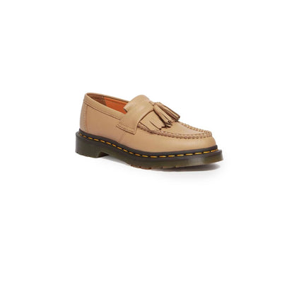 Dr. Martens Beige Leather Flat Shoe