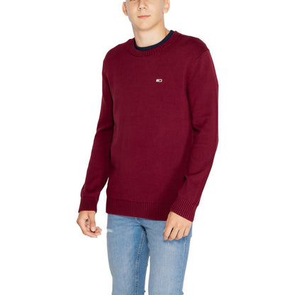 Tommy Hilfiger Jeans Bordeaux Cotton Cotton Sweater