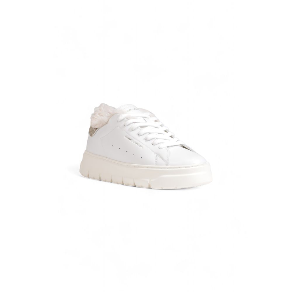 Crime London White Leather Sneaker